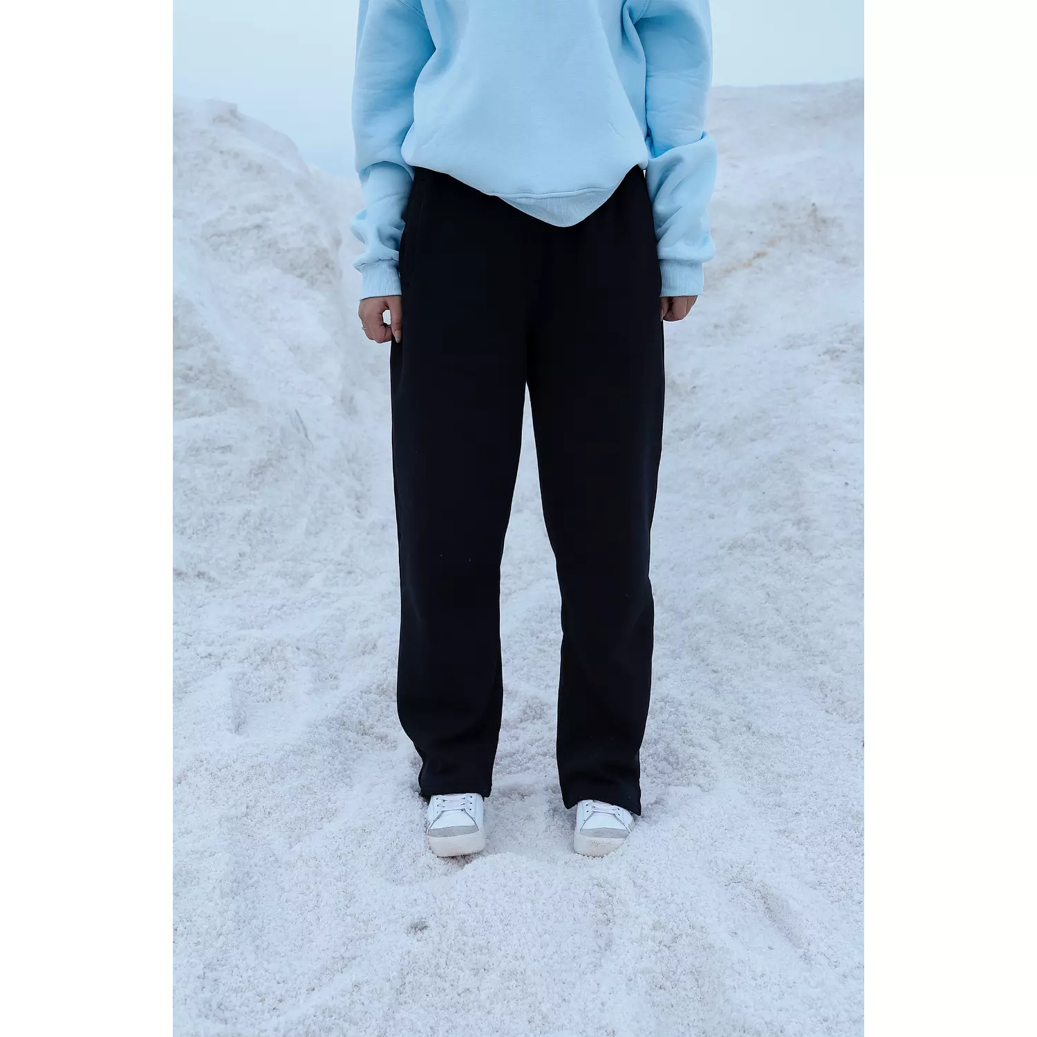 Wide leg sweatpants hover image