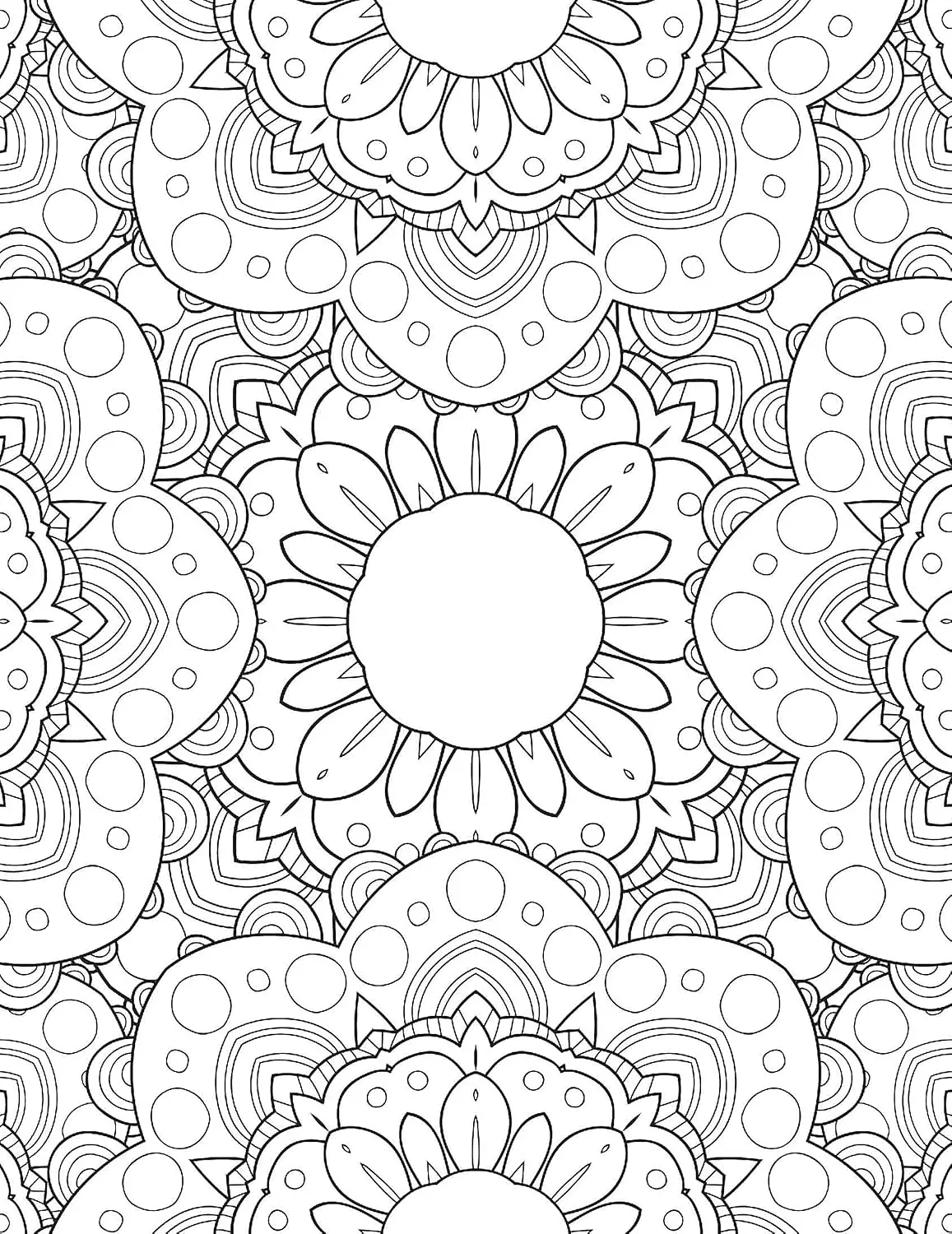 Flowers- Colouring Book for Adults -2nd-img