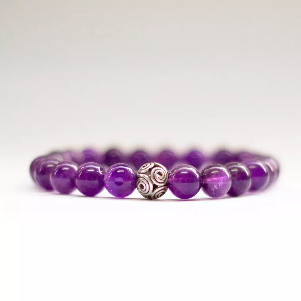 Amethyst Bracelet - 8mm