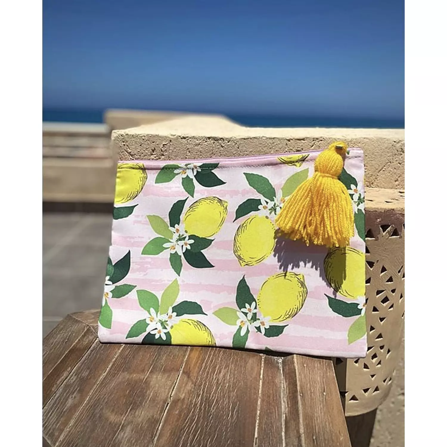 The Lemon Canvas Fabric Pouch (by order) hover image
