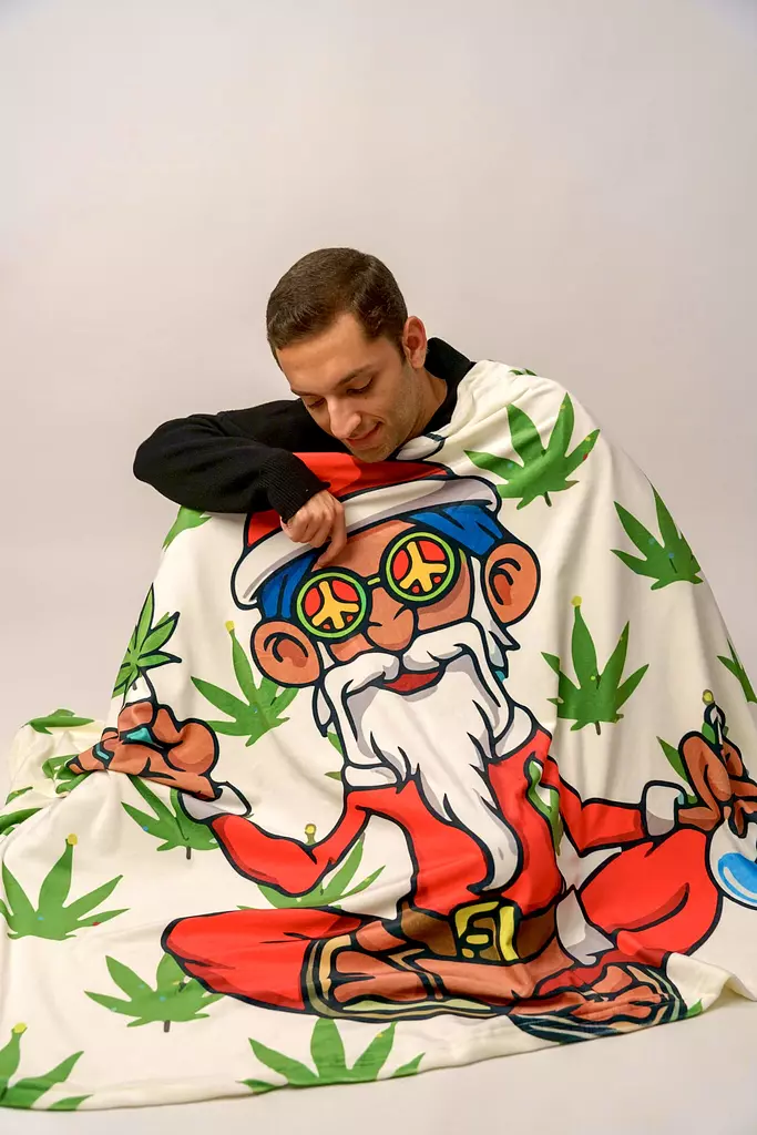 Smokin'Santa Blanket