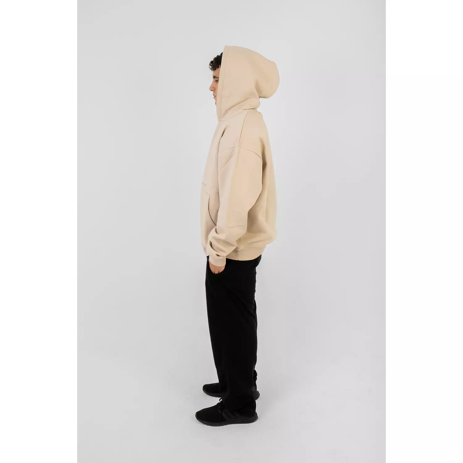 oversized Beige Hoodie 1