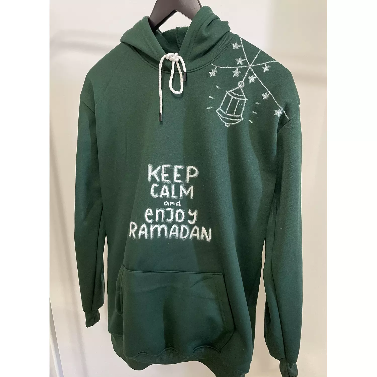 Ramadan hand painted hoodie size large  hover image