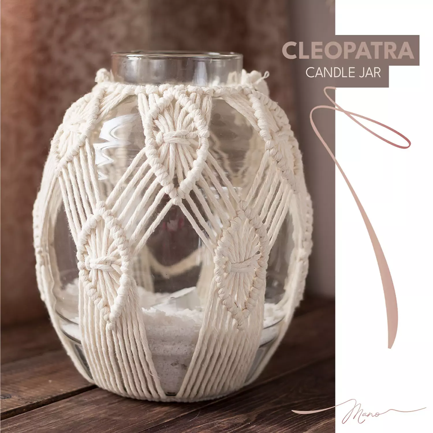 Cleopatra Candle Jar 1