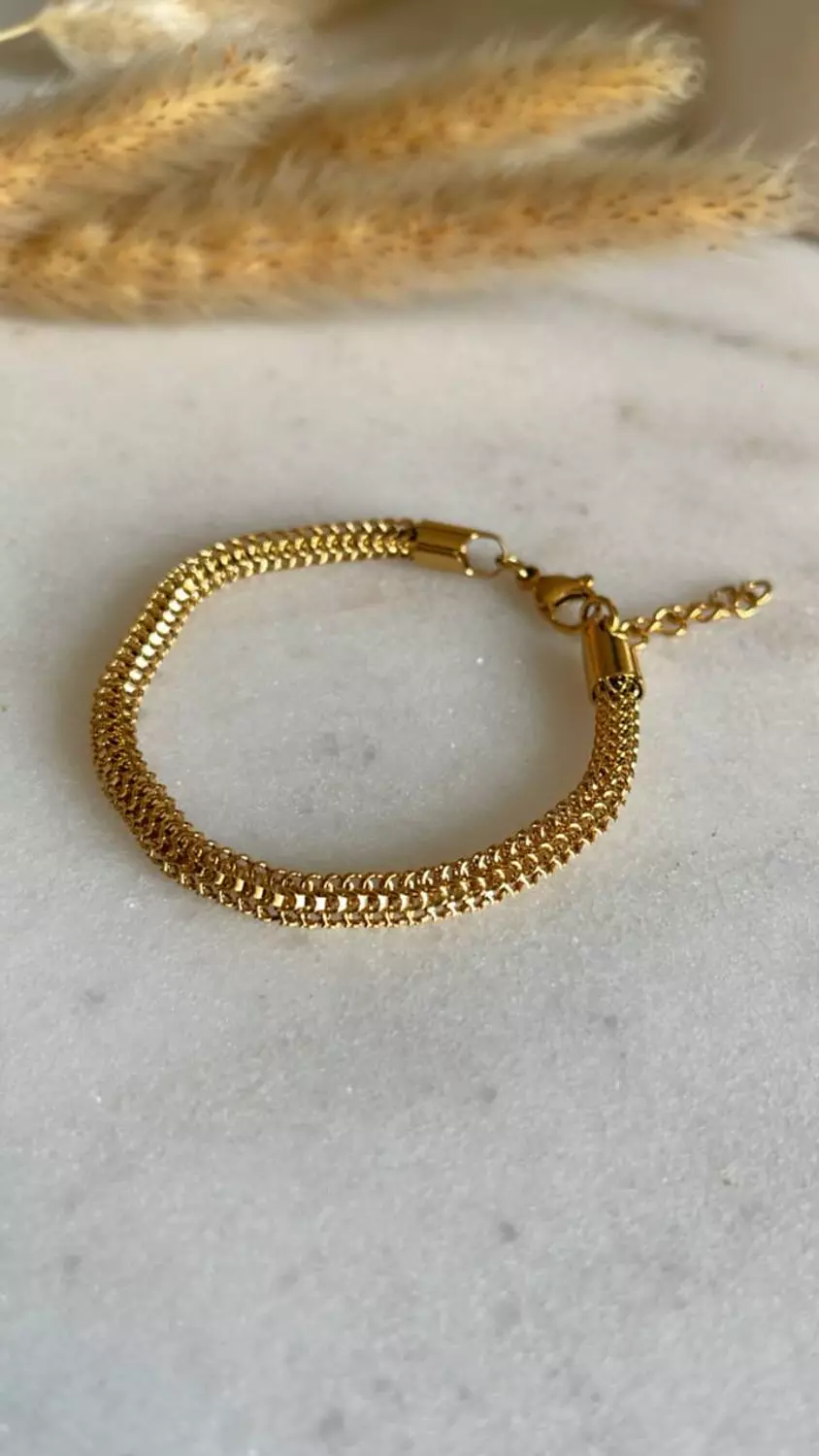 Gold bracelet hover image