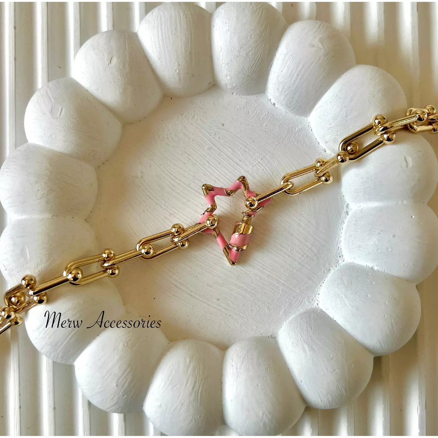 Pink star bracelet  hover image