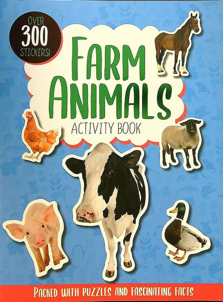 Farm Animals Activity Book - Over 300 stickers