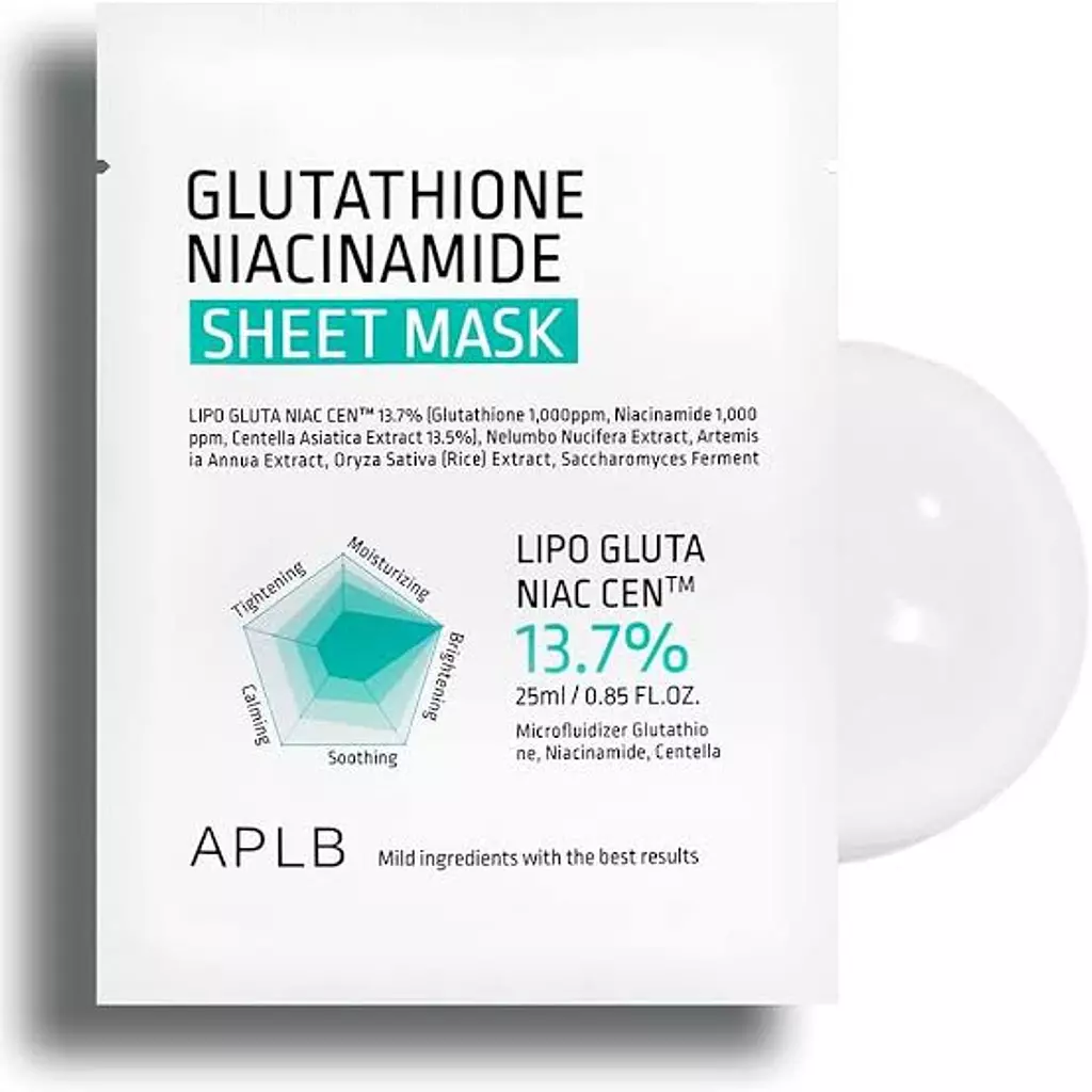 APLB - Glutathione Niacinamide Sheet Mask (1 Sheet Mask, 25ml)