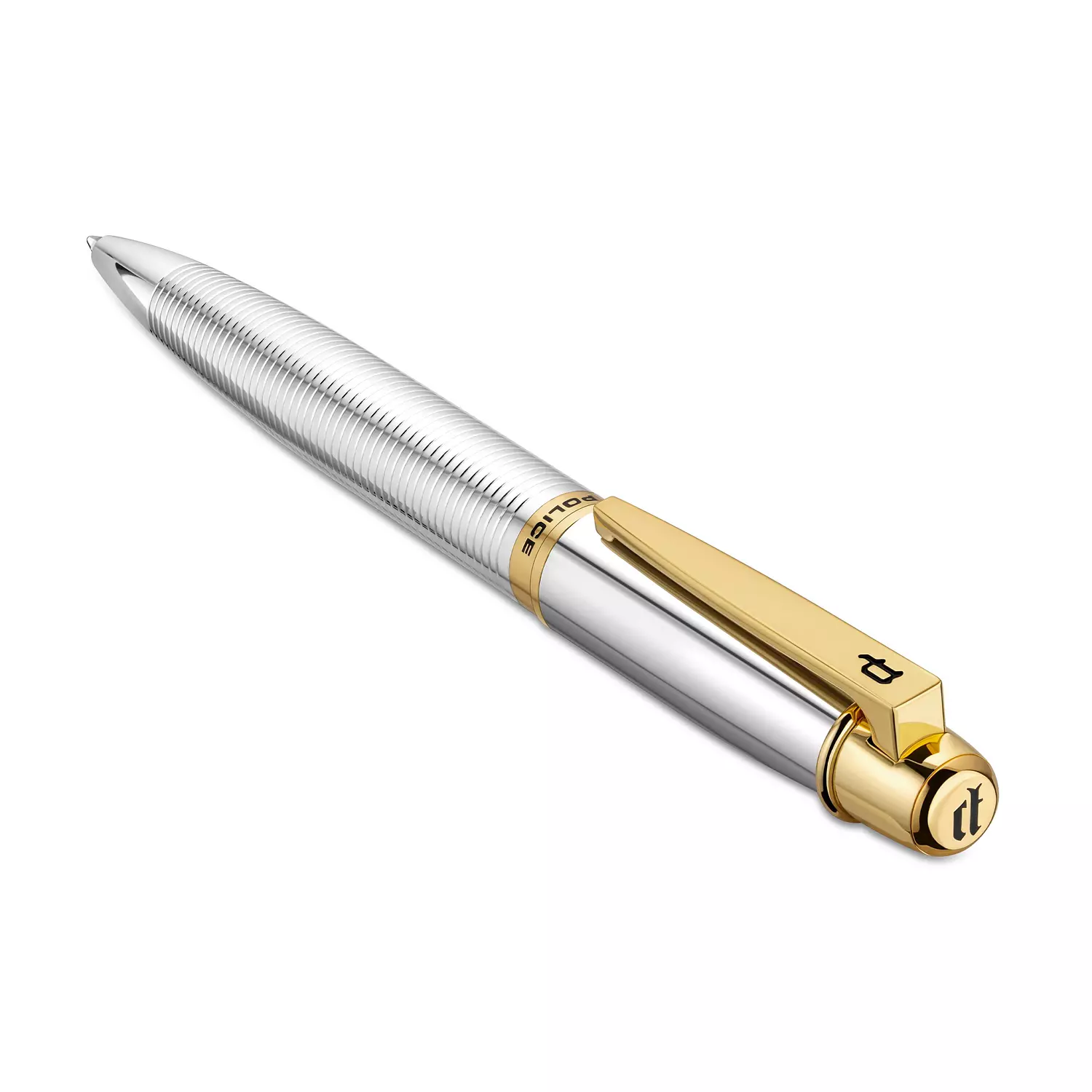 Police Pen For Men- Silver and Gold Color -Ball Point - PERGR0001404 1