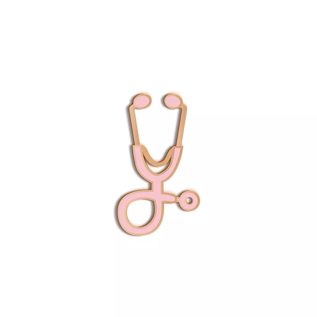  Mini Stethoscope 🩺 gold & pink
