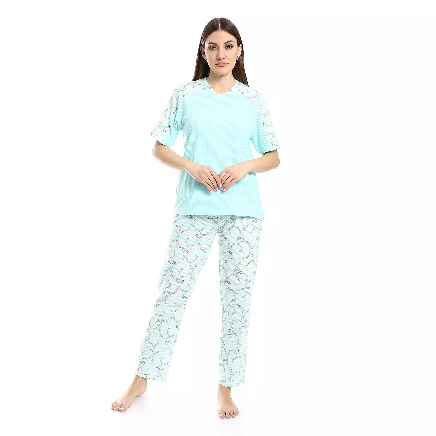 Women Smart PJ - 2608 - Turquoise 0