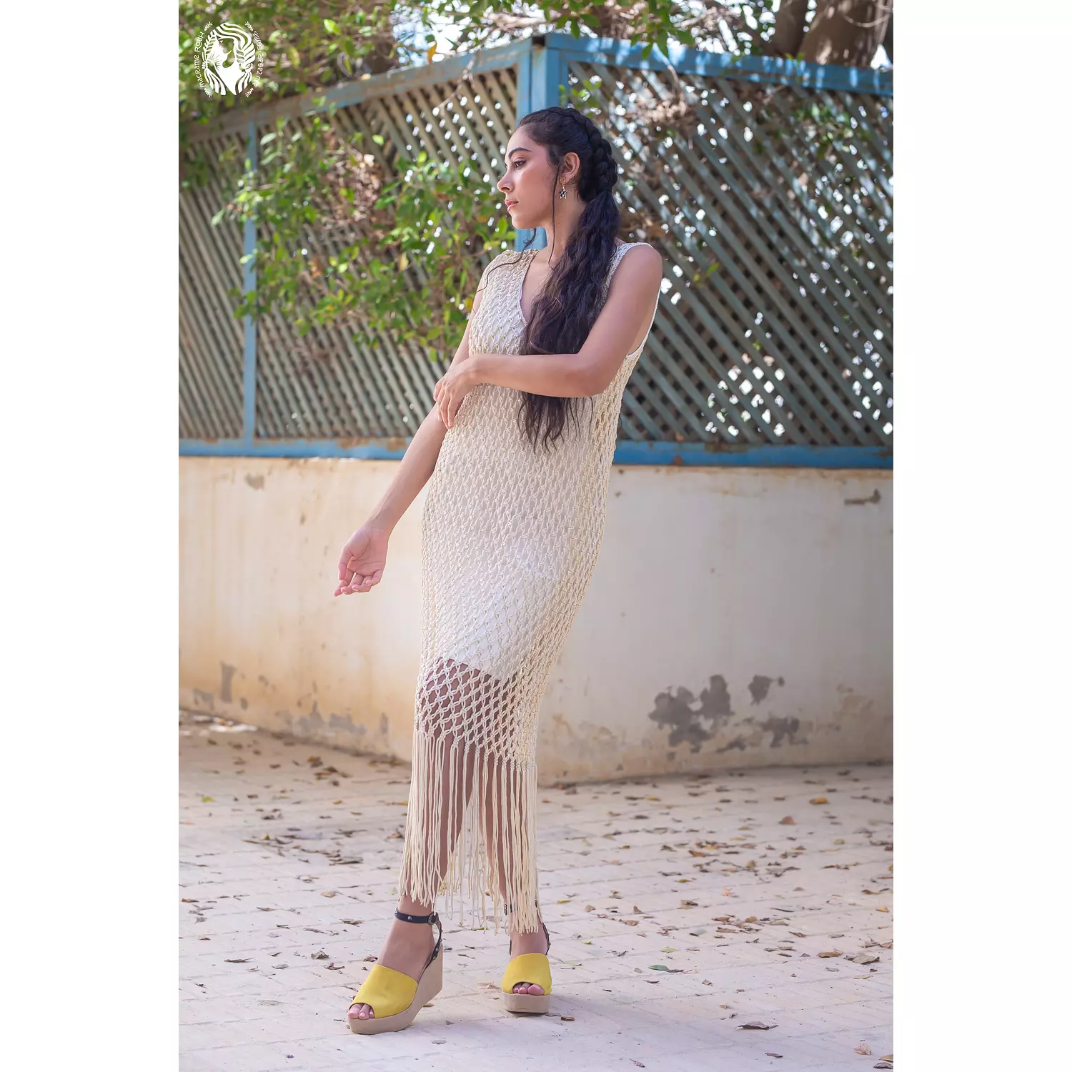 MACRAME NET DRESS 0