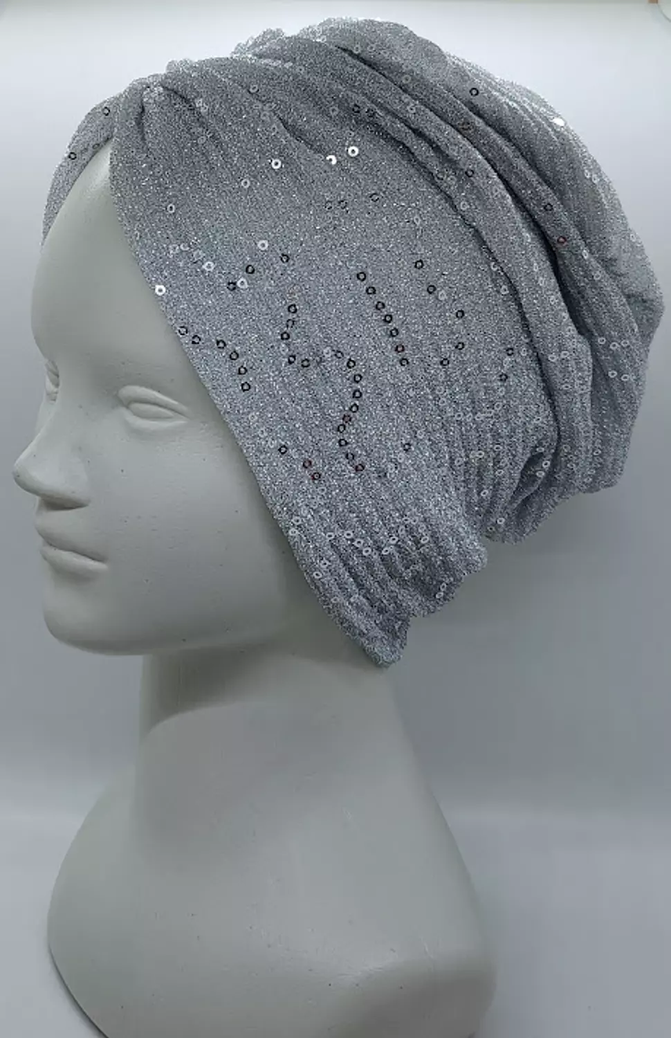 Turban- Starlers-Silver-Sequins hover image