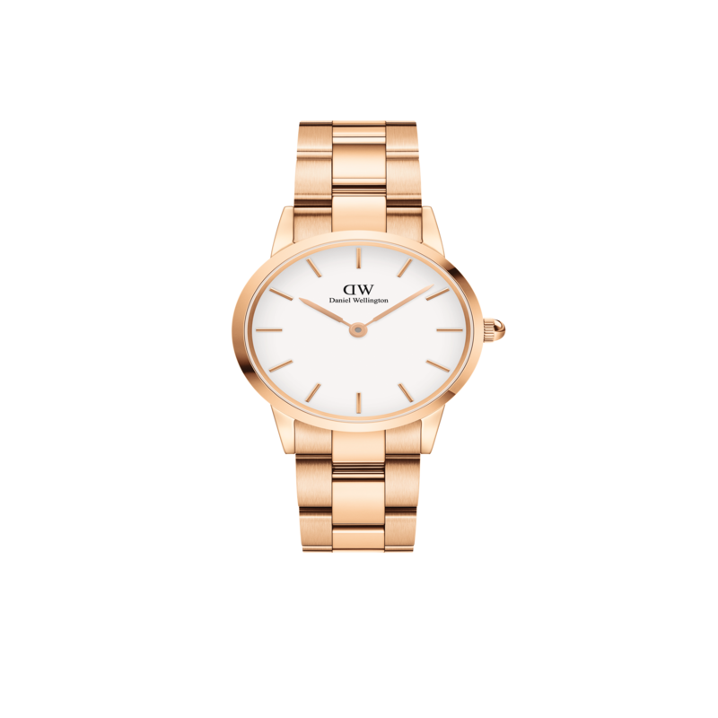 Daniel Wellington - Iconic Link Rose Gold 32mm White Dial - For Ladies 