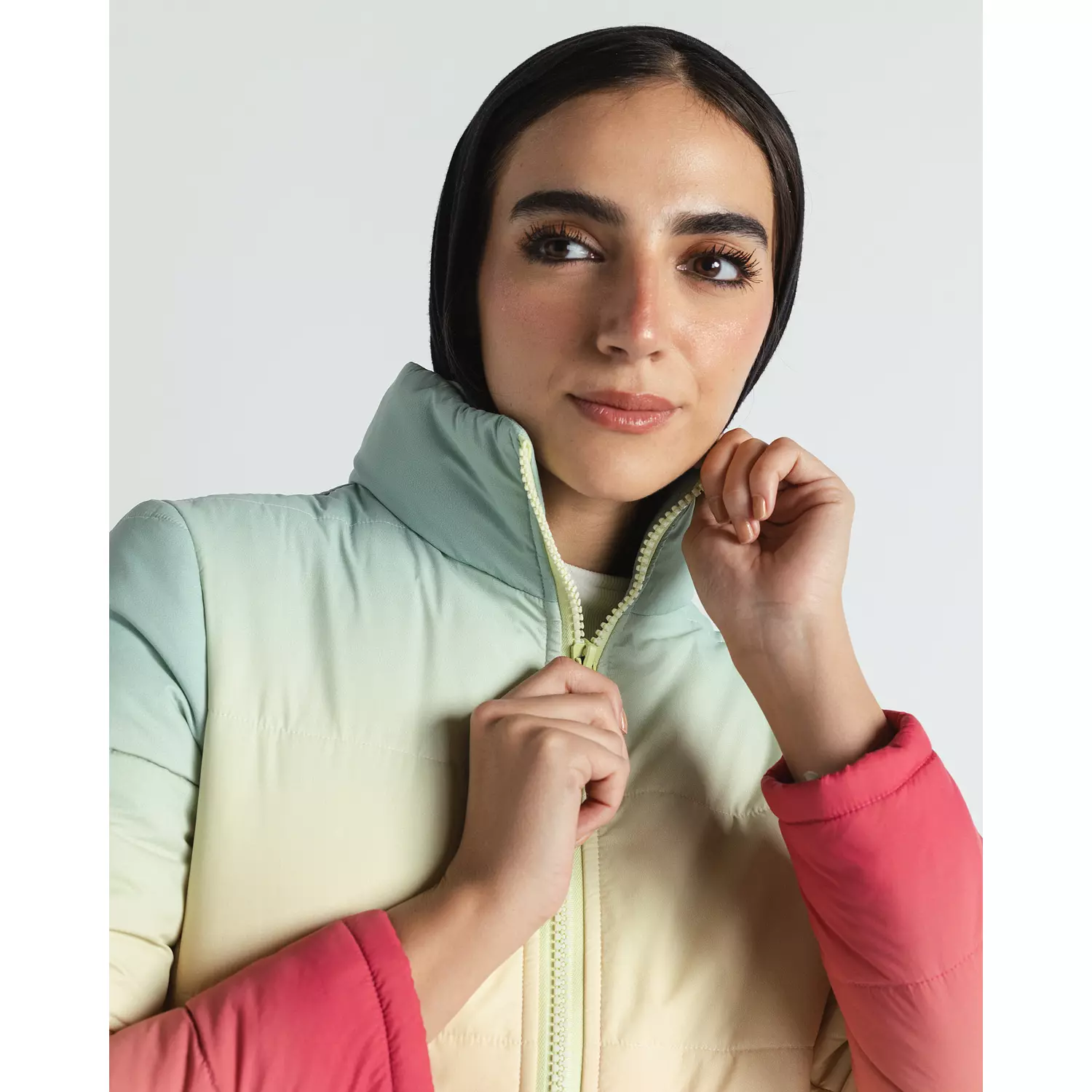 Ombré Multi Puffer Jacket 1