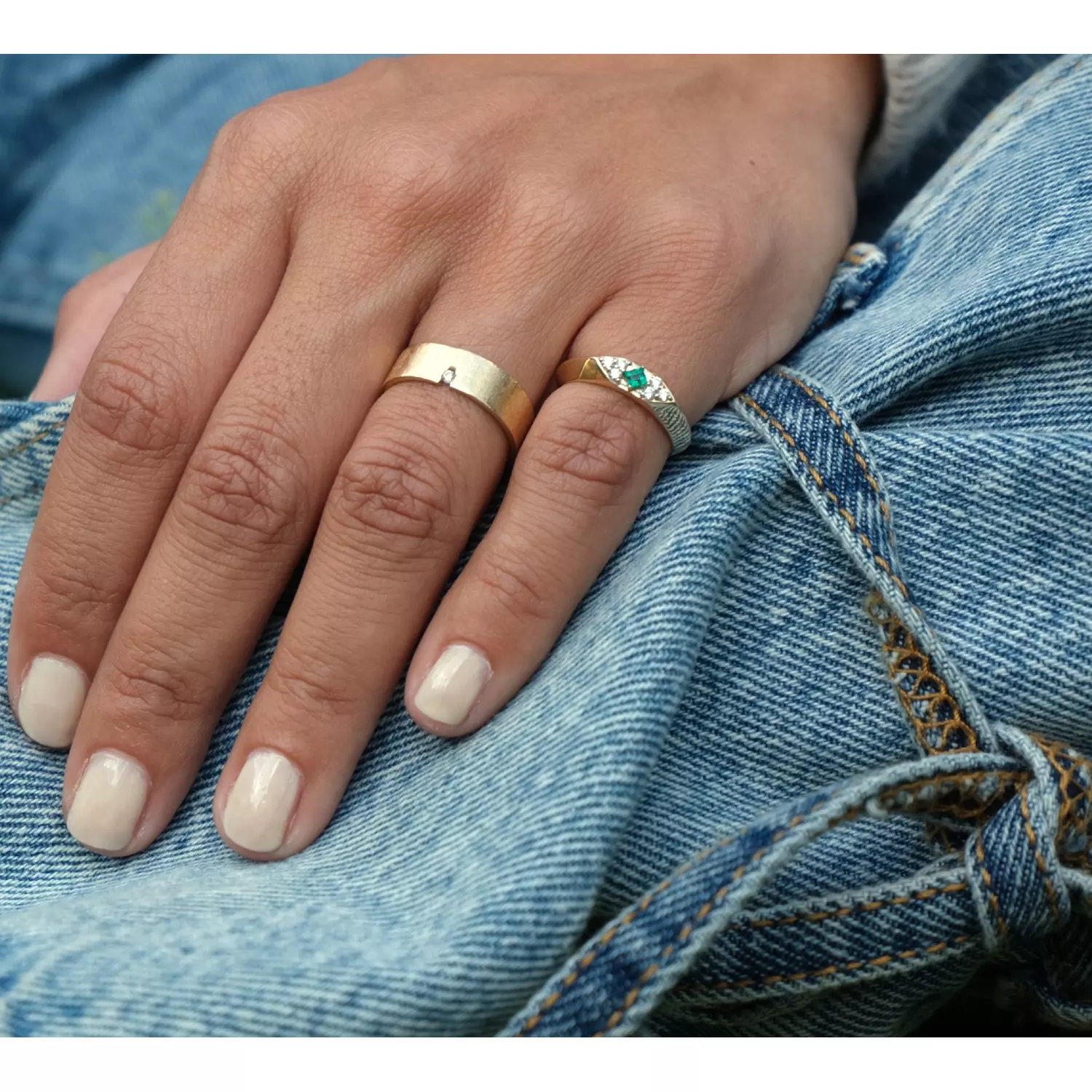 Emerald Cluster Ring - R60 2