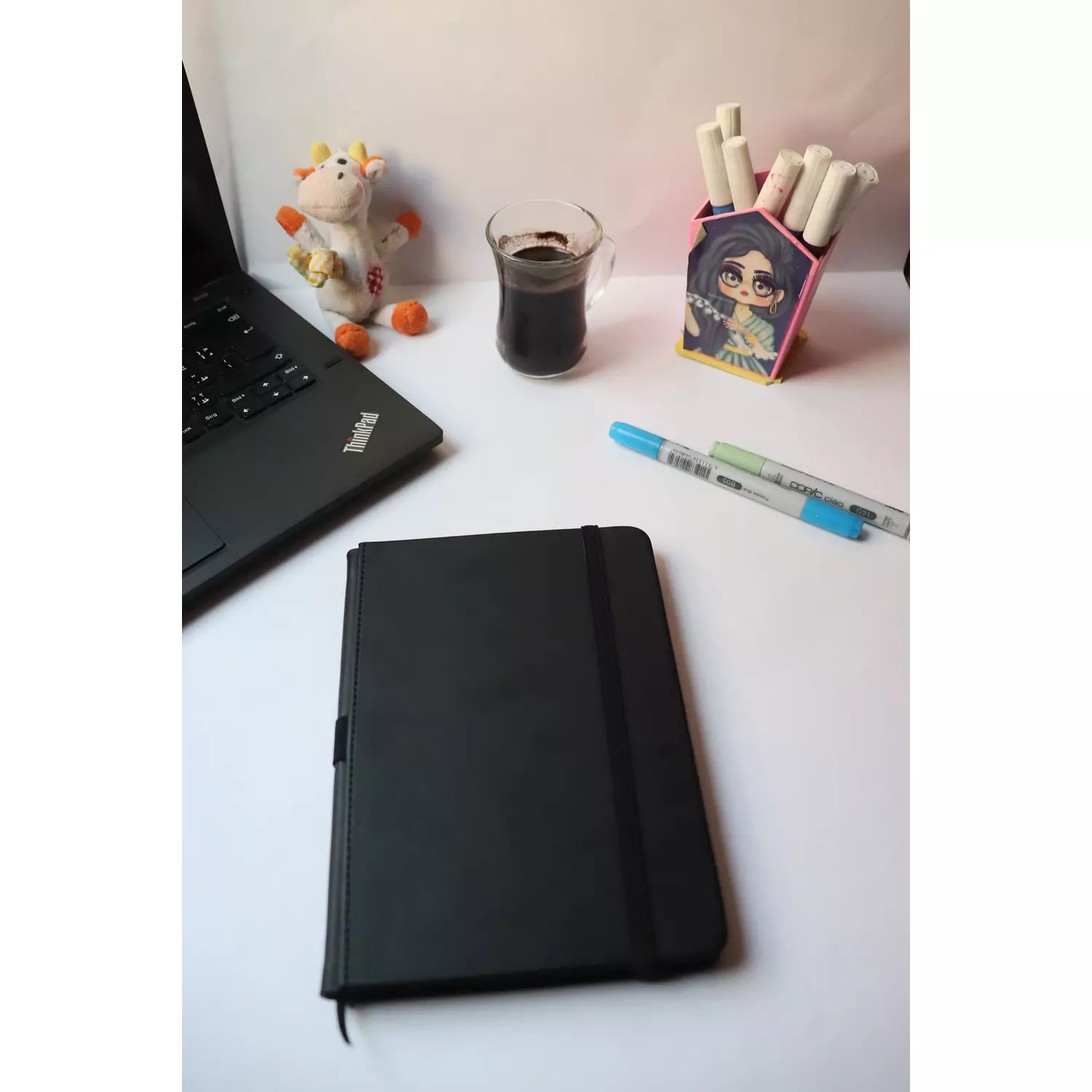 black- undated planner&notebook 0