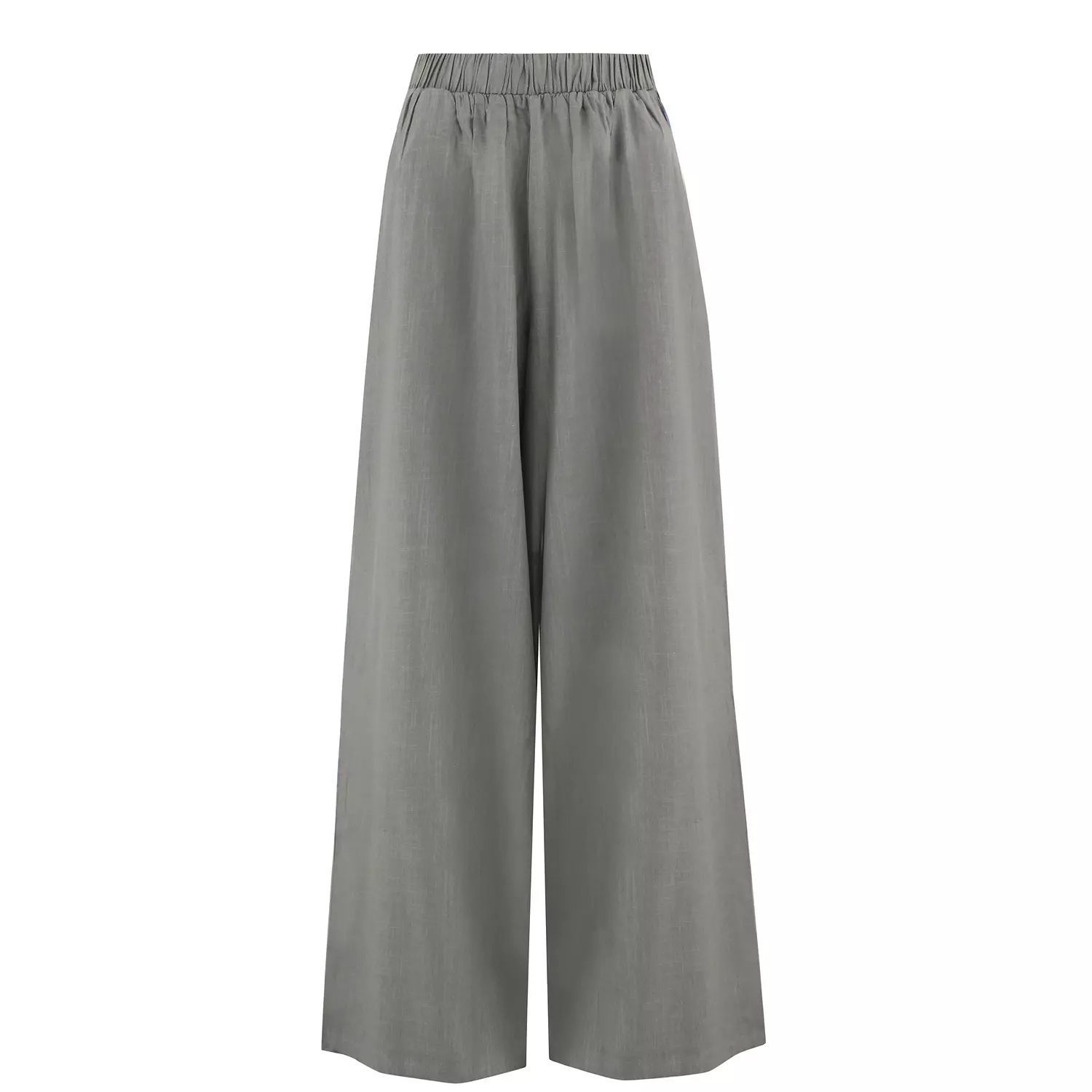 Olive Wide leg Linen Pants hover image