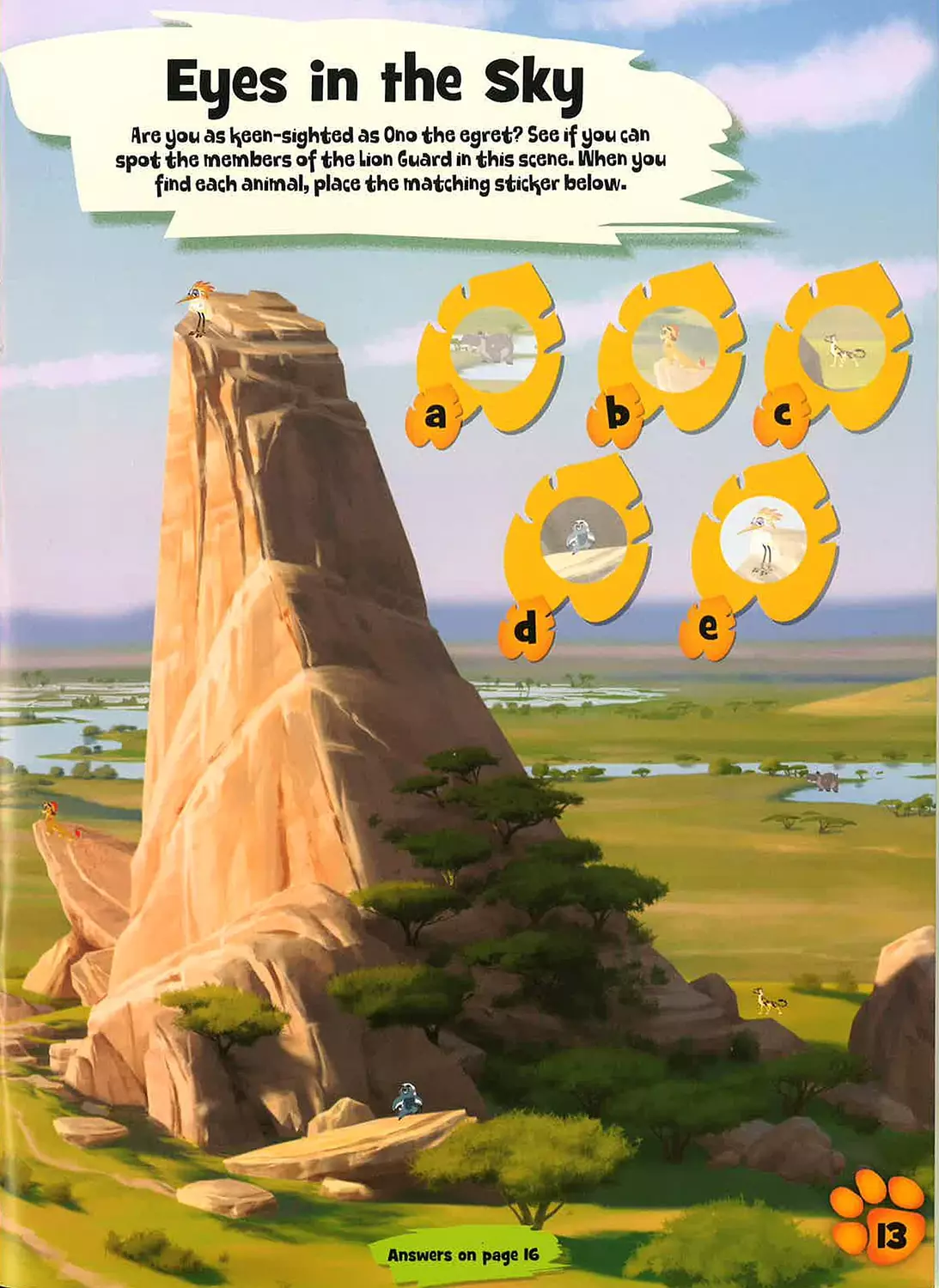 Disney The Lion Guard: Sticker Play Roarsome Activities 3