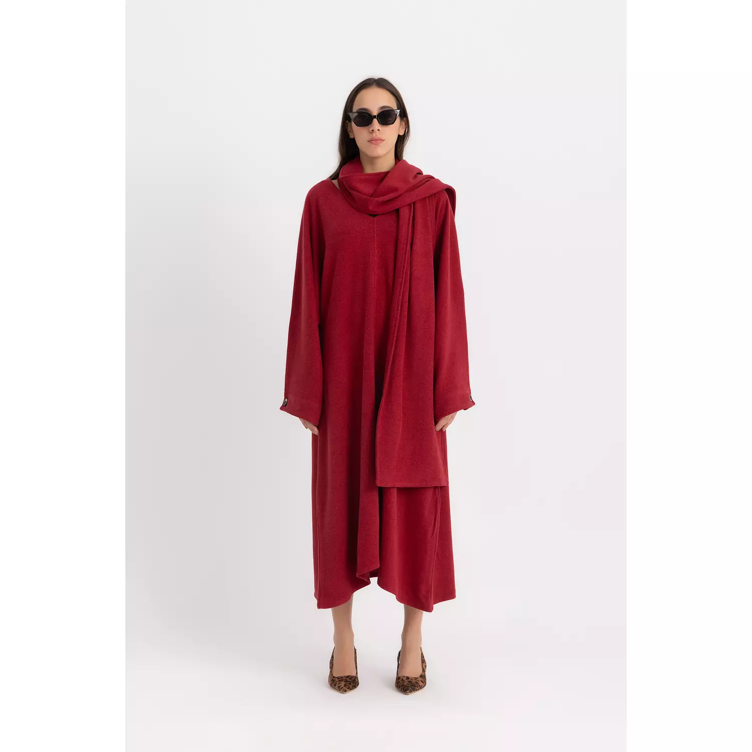 The Alina scarf dress hover image