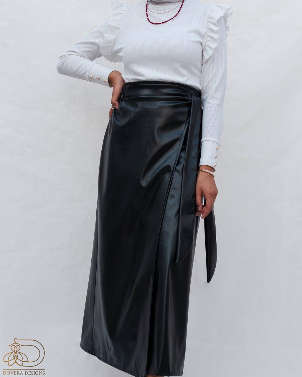 Black Leather Skirt  hover image