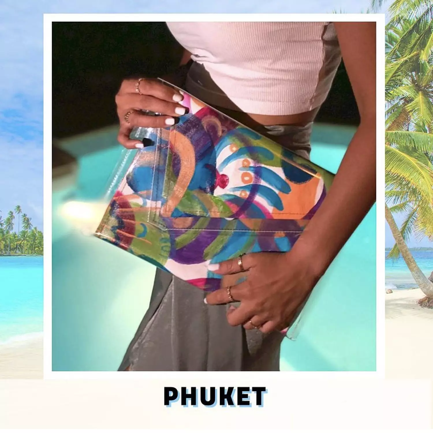 Phuket City Canvas Hand-Painted Piece in Plastic Envelope (by Order) 1