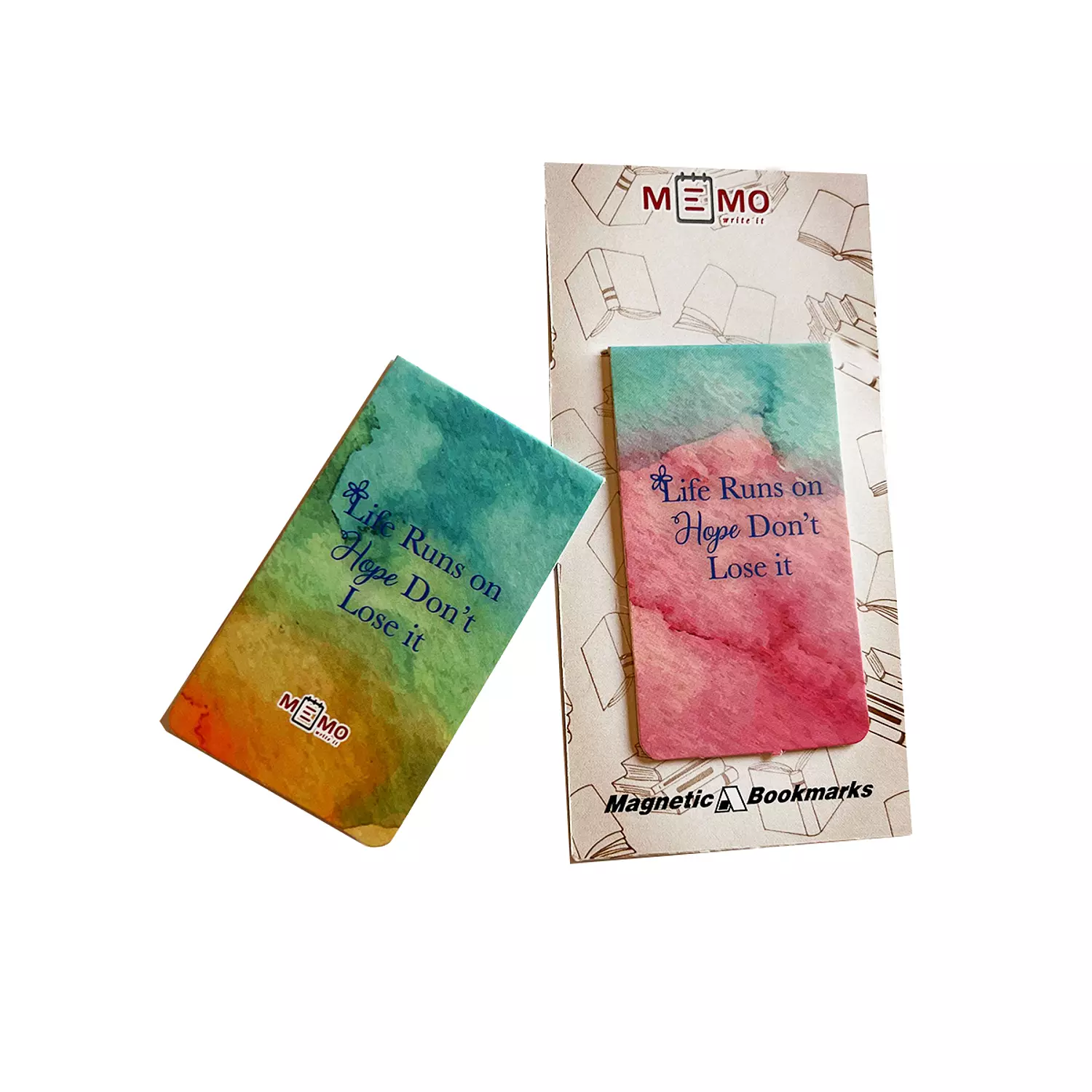 Memo Magnetic Bookmark “Hope” Pink (1 pcs)-2nd-img