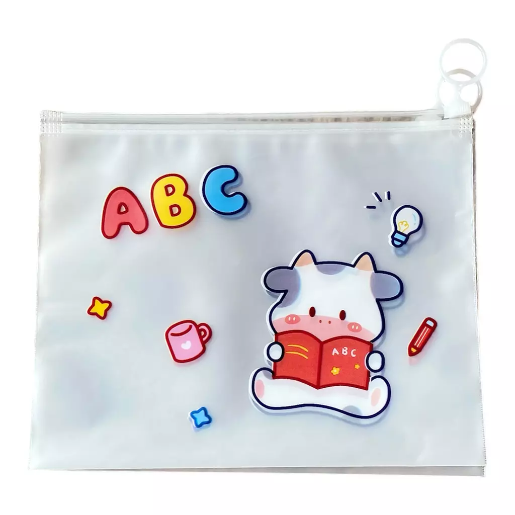 ABC Cow Zip Bag - 1 Pc