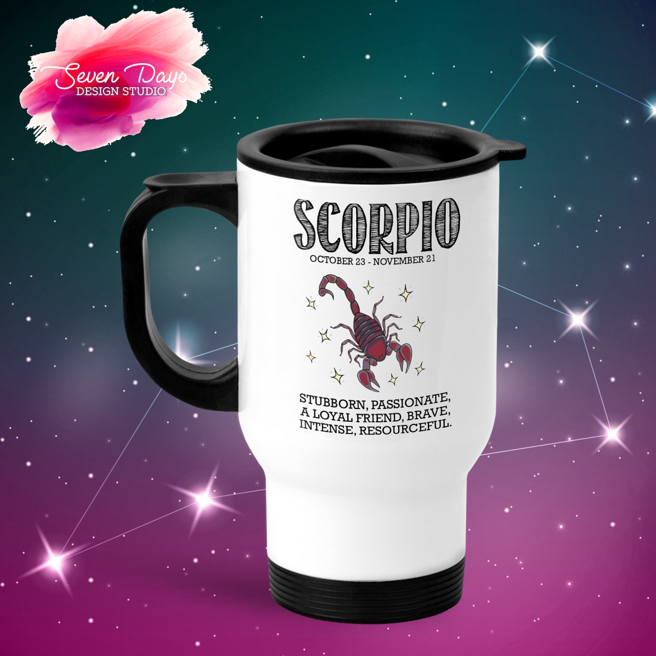 Scorpio Mug, Bottle or Travel Mug 2