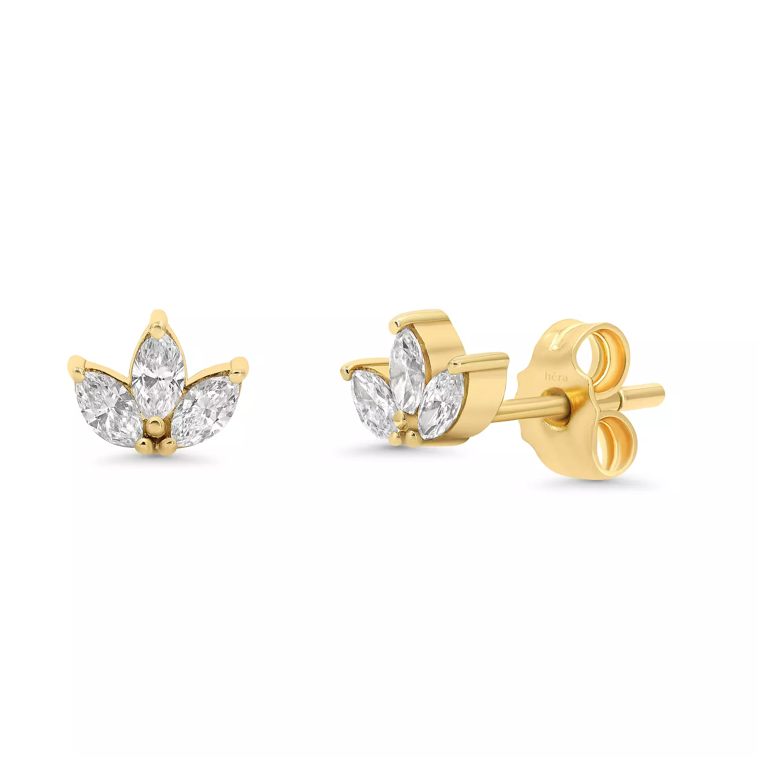 Triple Marquise Diamond Stud (sold as single) - E68 hover image