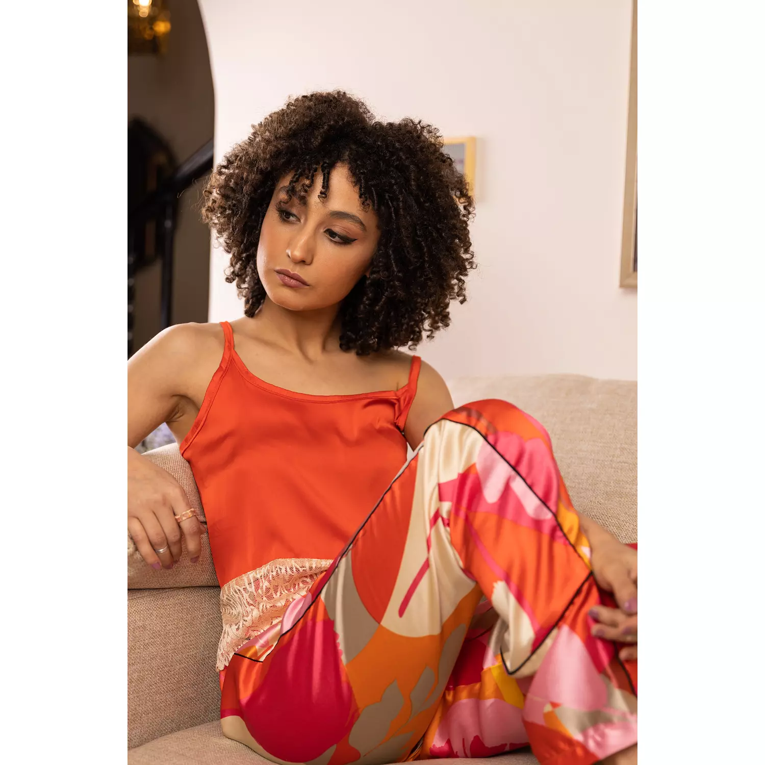 Ivelle Orange Pajama Set 2