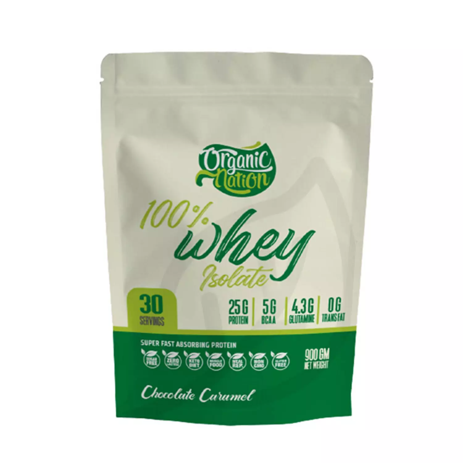 Organic Nation 100% Isolate whey-30Serv.-900G-Chocolate hover image