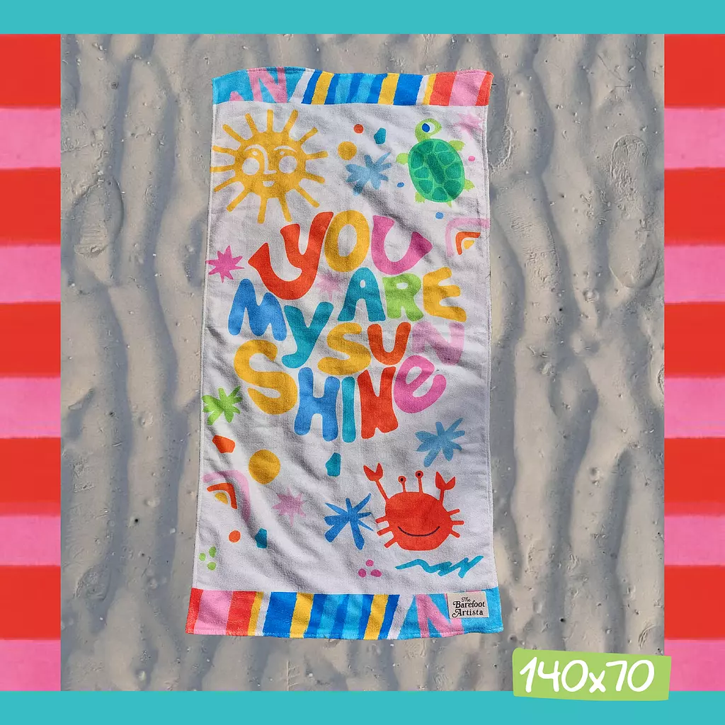 KIDDIE TOWEL- YOU ARE MY SUNSHINE