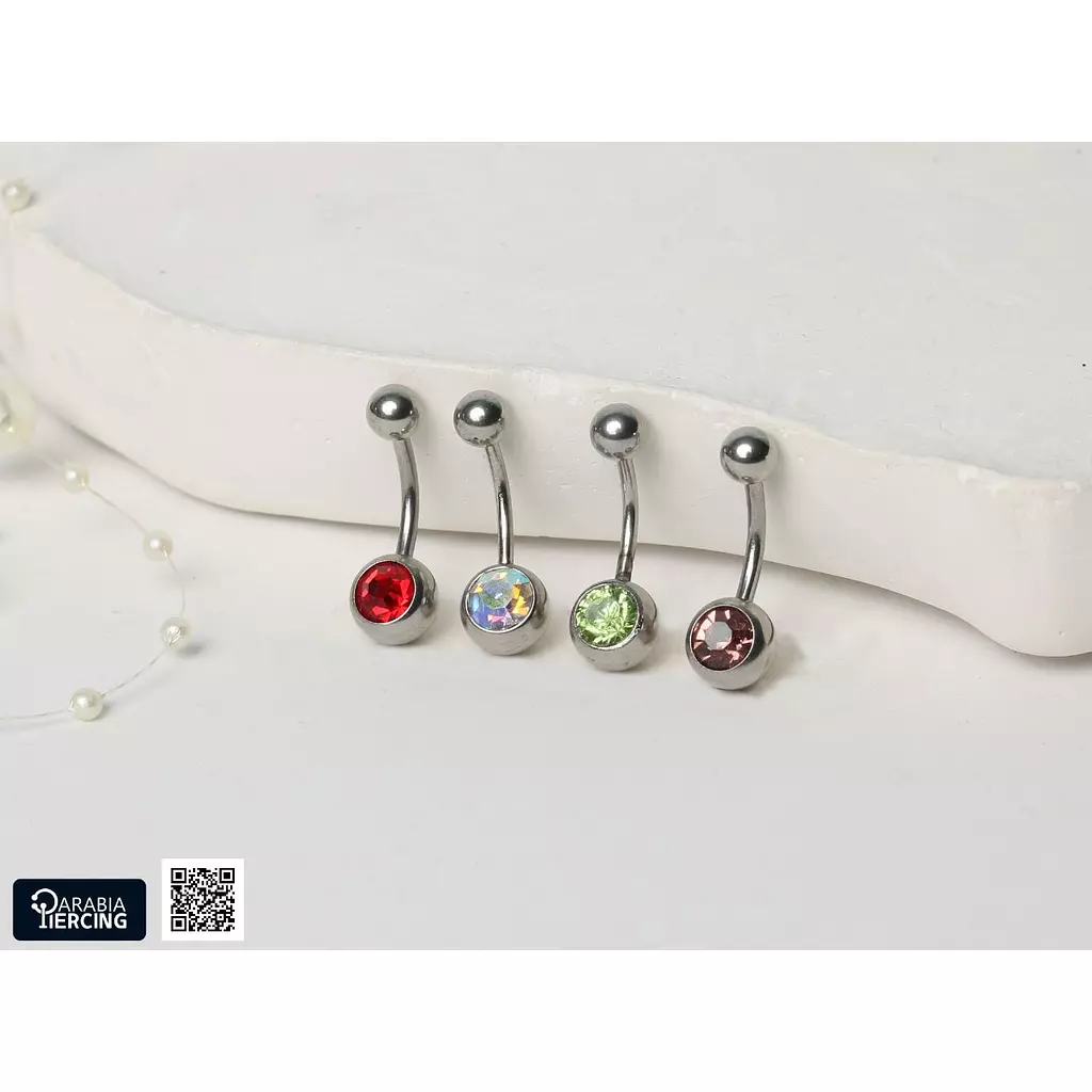 Crystal basic belly rings 