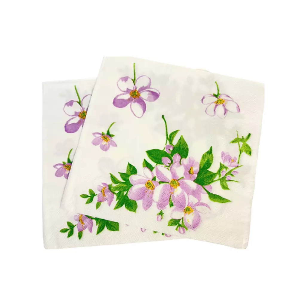 Purple Flowers Napkins