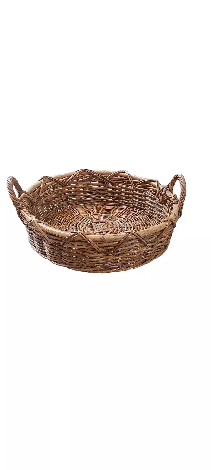 Brown Round Wicker Basket-2nd-img