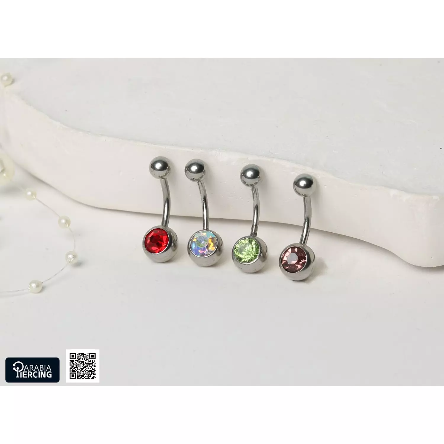 Crystal basic belly rings  hover image