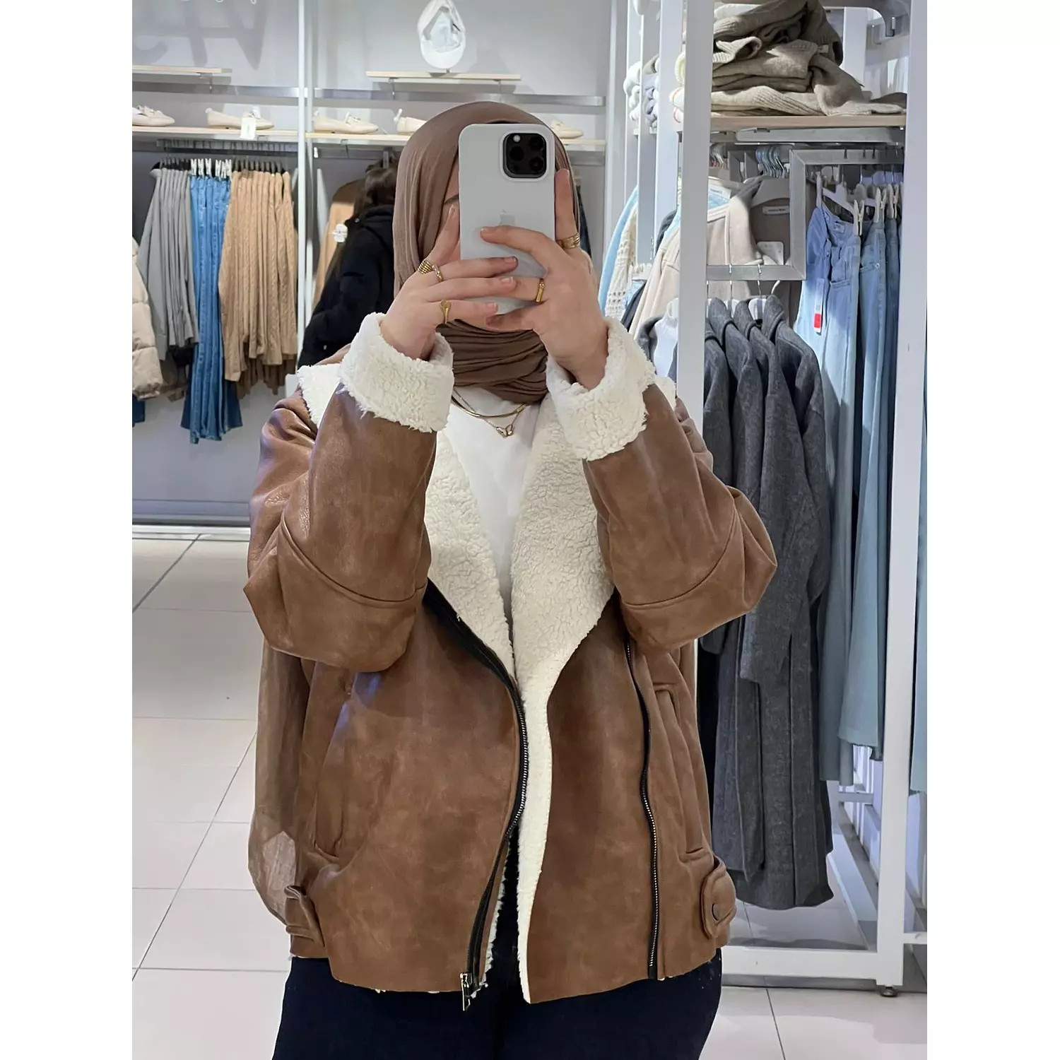 Leather & Fur Jacket hover image