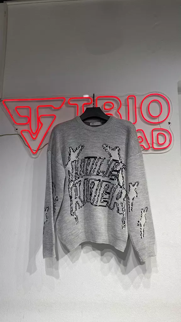 Pullover zara grey