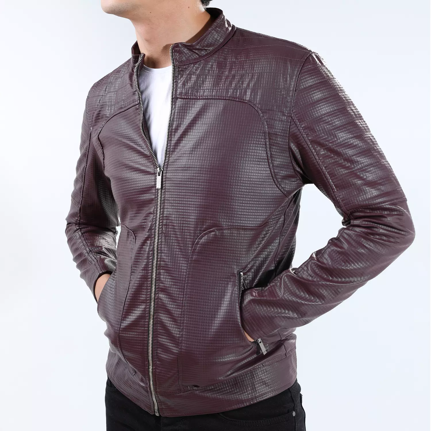 BURGUNDY LEATHER JACKET-2nd-img