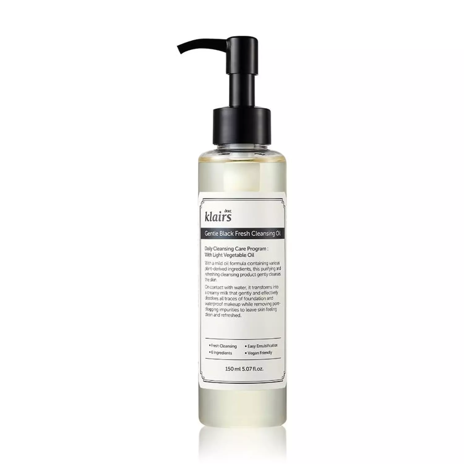 Dear, Klairs - Gentle Black Fresh Cleansing Oil hover image