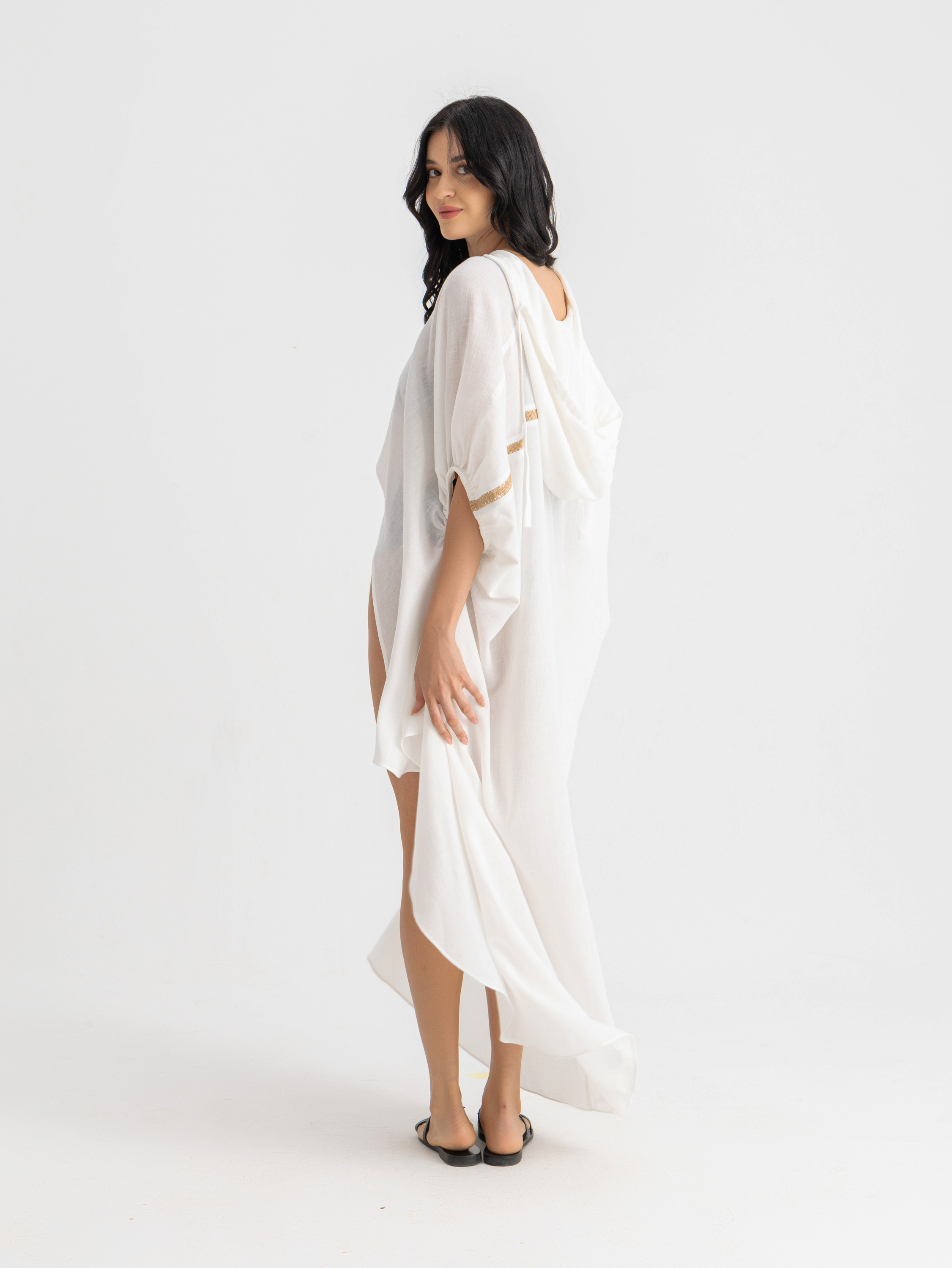 The DONNA linen high low shirt  2