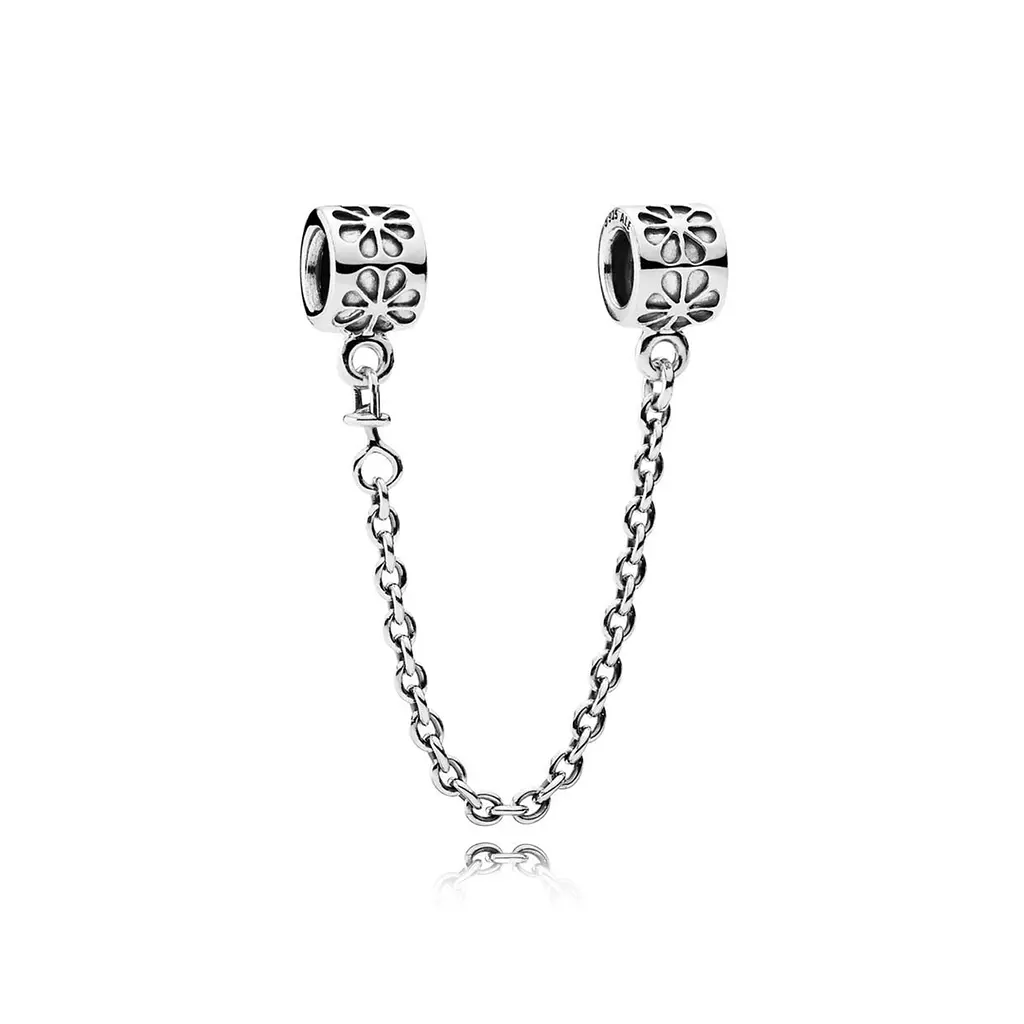 Beads & Pavé Safety Chain Charm