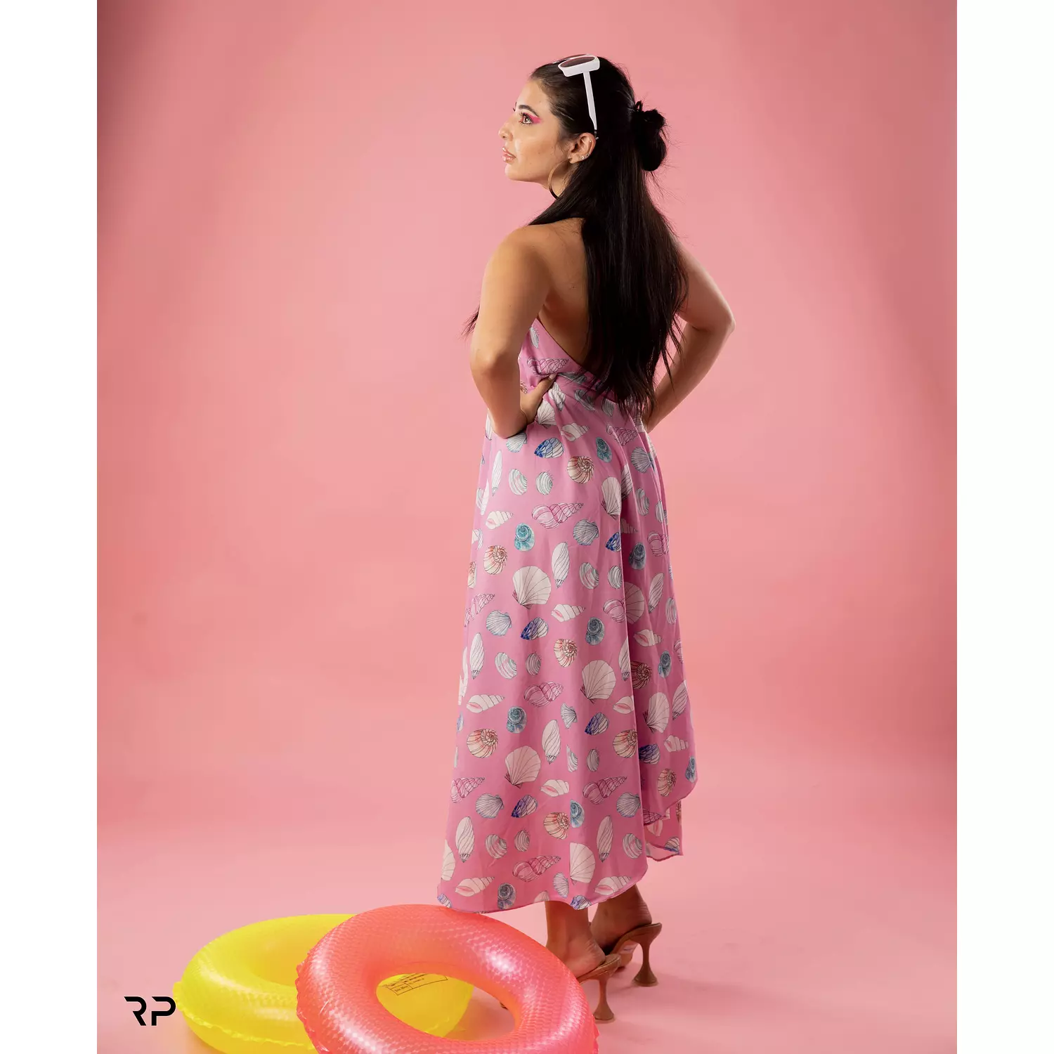 Backless Printed  Dress hover image