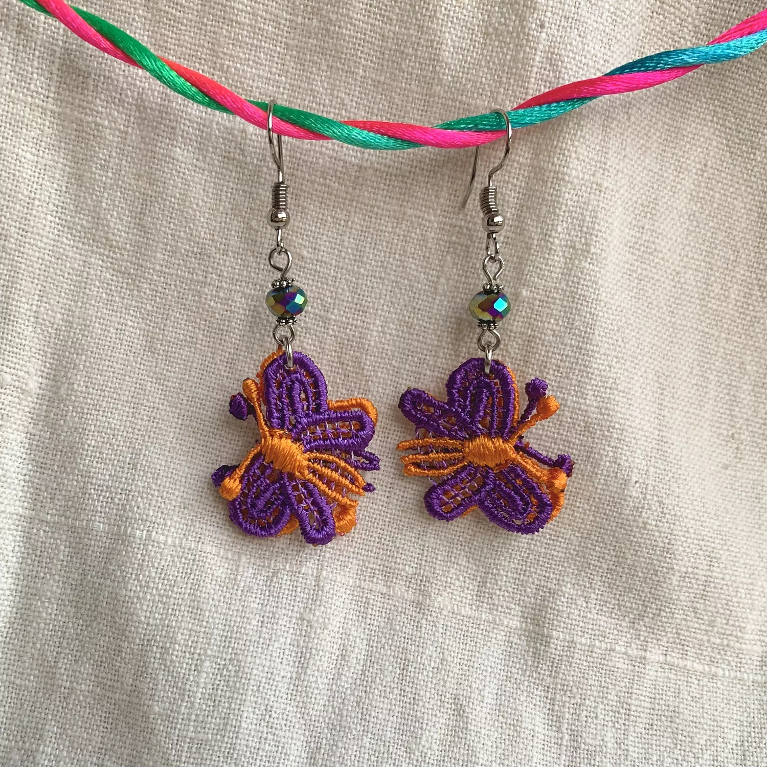 Colourful Butterflies Earrings 5