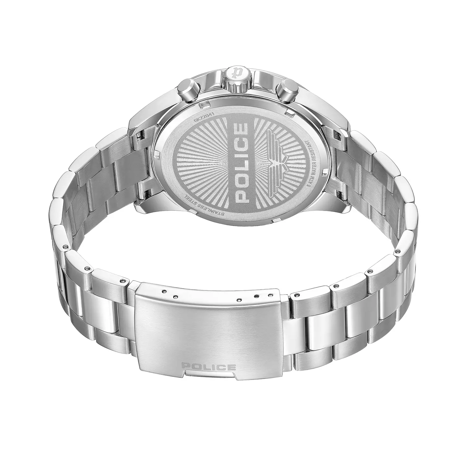 Police Watches Malawi Mens Watch with Steel Metal Bracelet PEWGK2204106, Silver 3