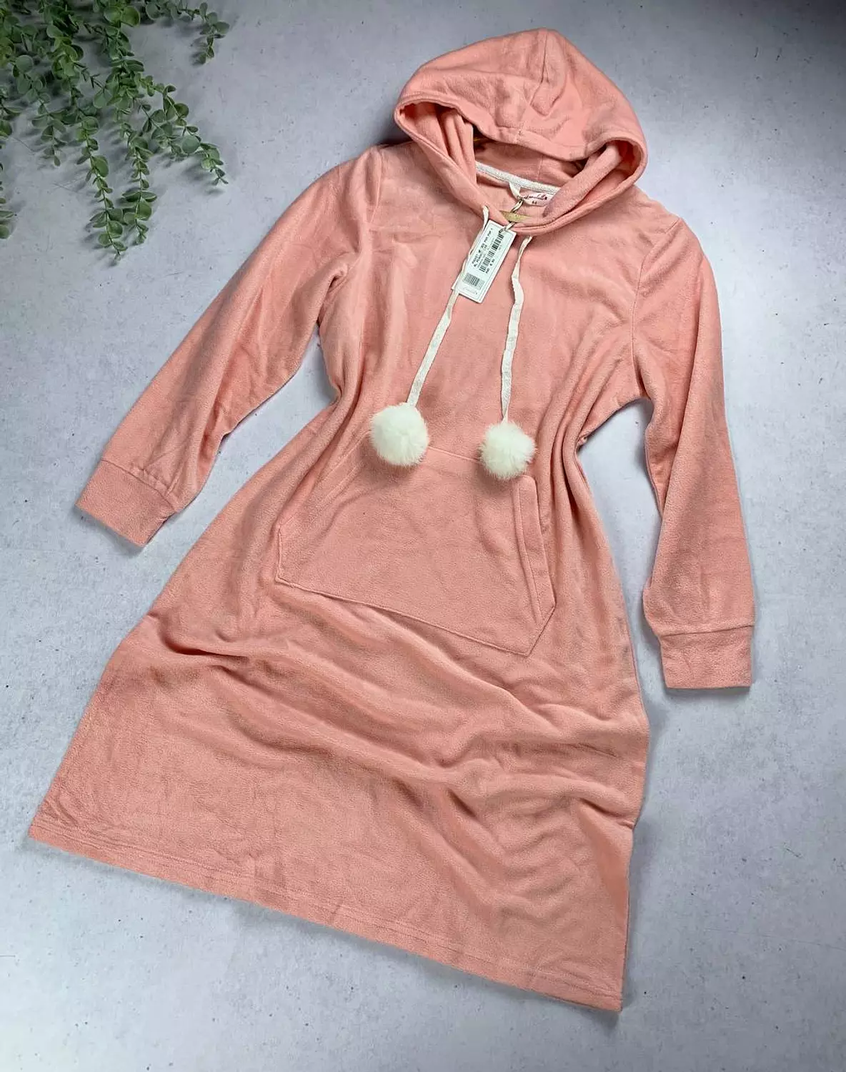 Cute Cozy Fur sleeping shirt from Anabelle hover image