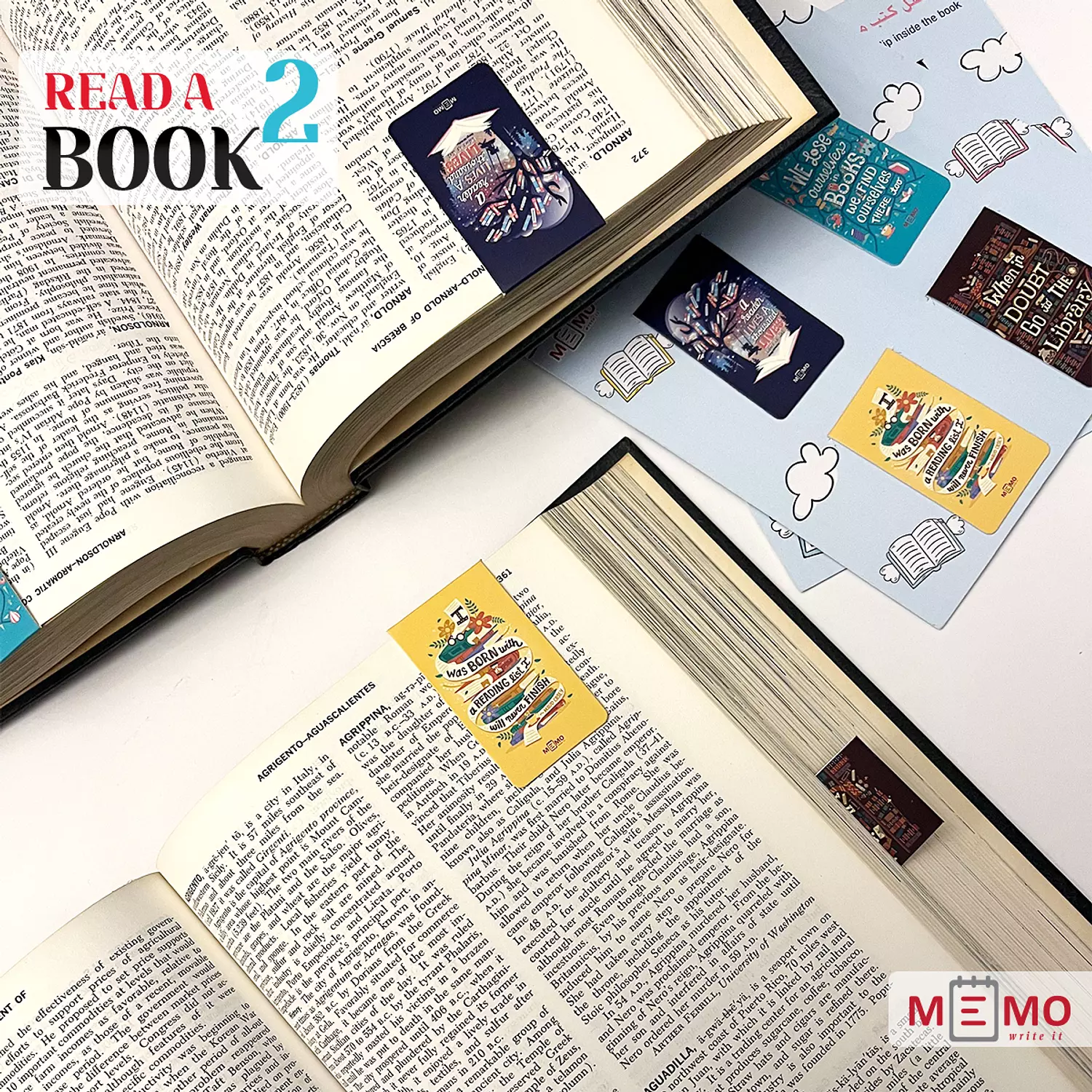 Memo Read a book 2 Magnetic Bookmarks (4 pcs) 8