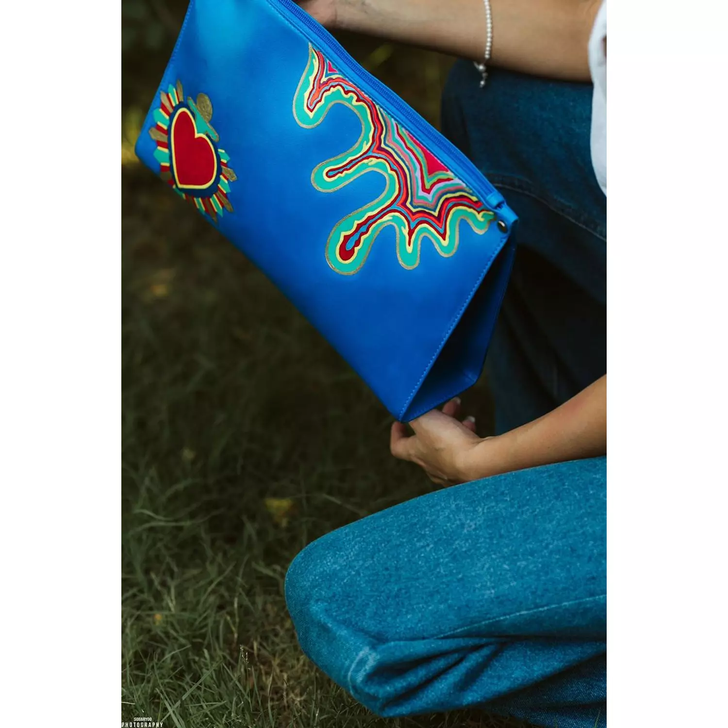 hot blue clutch 5