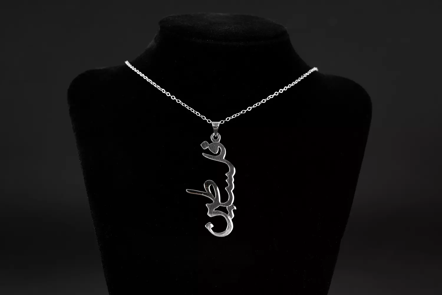 Palestine Calligraphy Necklace by Nedal Badr hover image